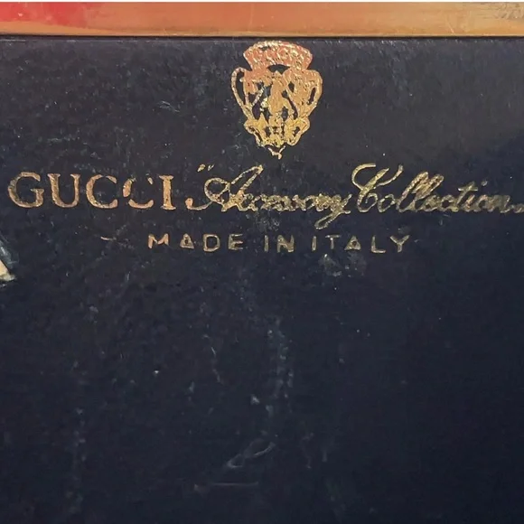 Auth Gucci GG Canvas Navy Blue Sherry Line Coin Case /Wallet W/Box - Picture 13 of 15